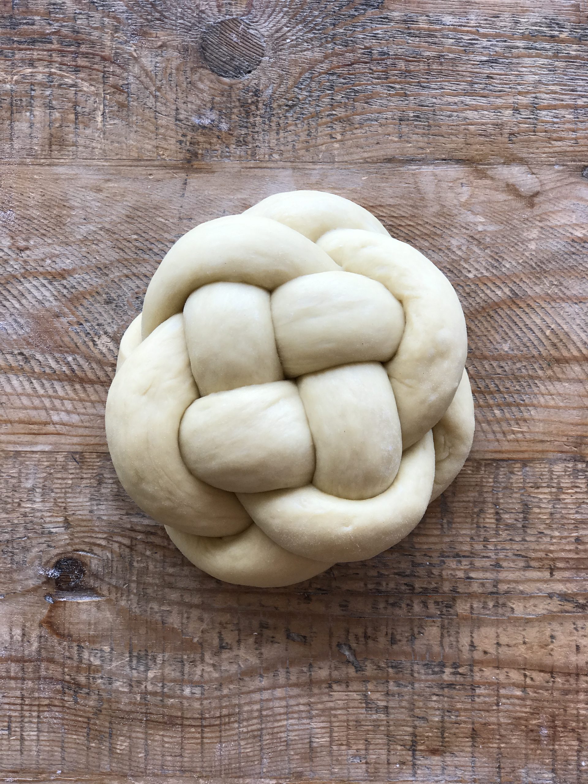 round challah before baking, bouchon bakery. / photo credit: pastrywithjenn
